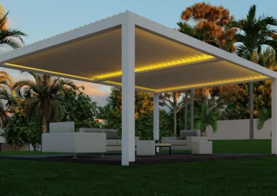 Cerramiento de pérgola bioclimática - Toldos Vallekas
