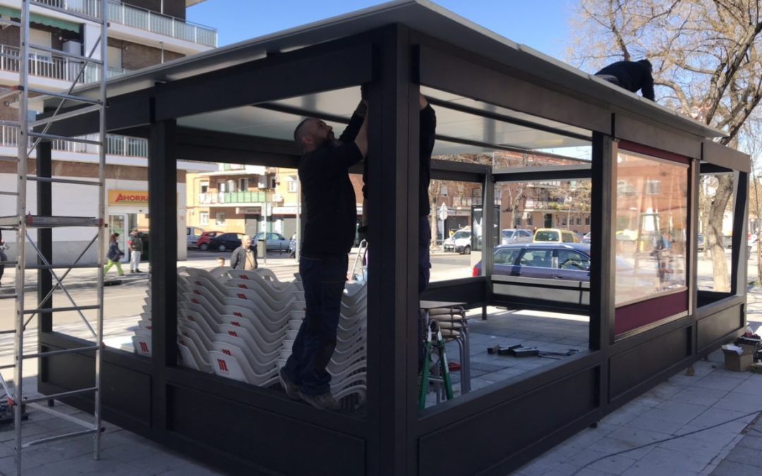 Toldo para hostelería en Madrid - Toldos Vallekas