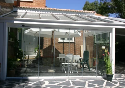Techo móvil de cristal en Madrid