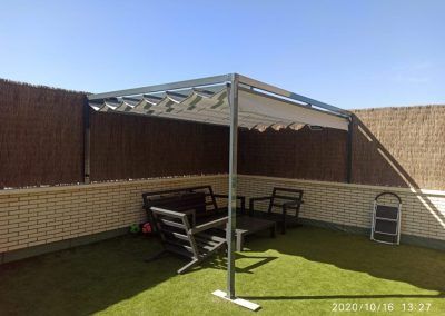 trabajos de instalación exterior - Toldos Vallekas