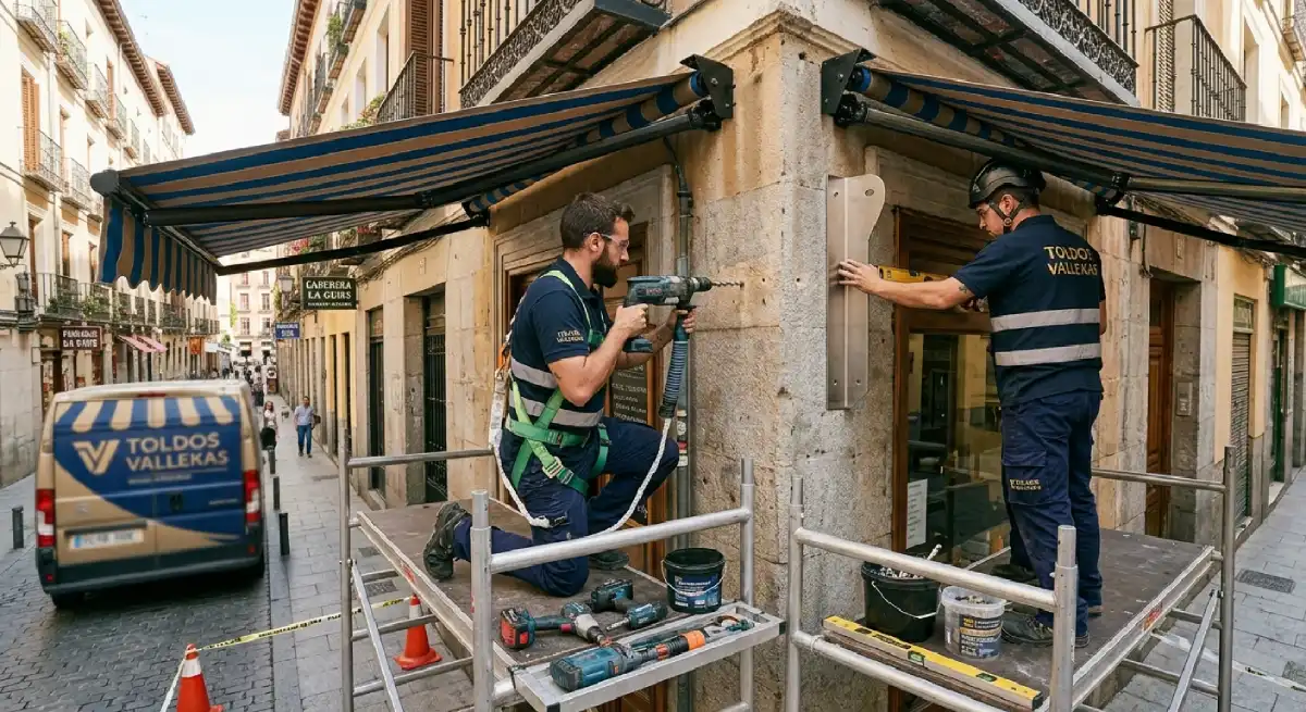 Pérgola Bioclimática instalada por Toldos Vallekas